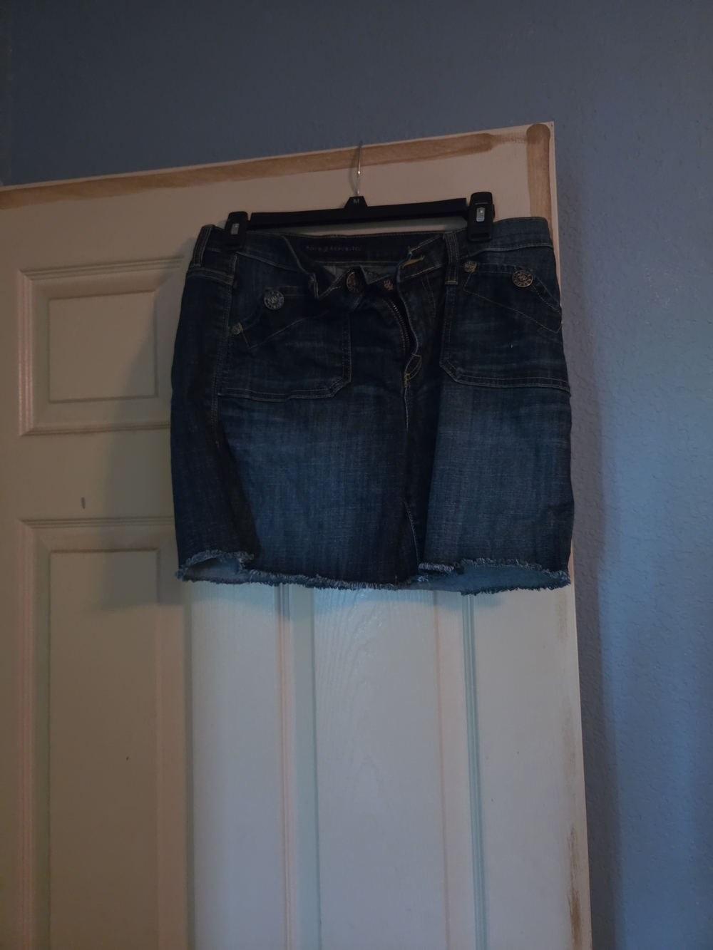 Rock & Republic Dark Blue Denim Jean Shorts
